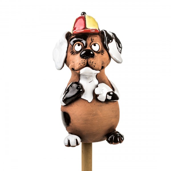 Gartenstecker Hund, lustiger Beagle