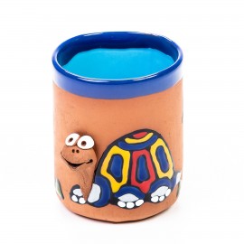 Keramiktasse Schildkröte - bunt & fröhlich (gemischte Farben)