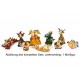 Keramik Minifigur - Elch sitzend mit Weihnachtsmütze - gemischte Farben 3
