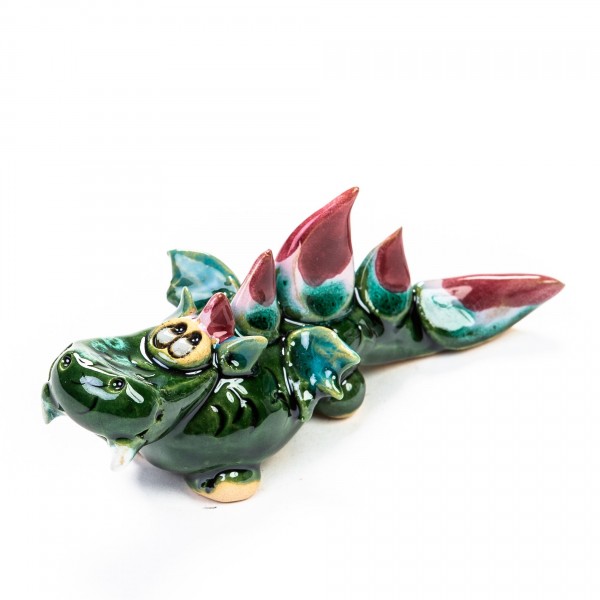 Keramik Minifigur - grüner Drache