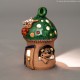 Teelichthaus für Weihnachten mit einem Igel – Größe M 4