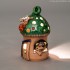 Teelichthaus für Weihnachten mit einem Igel – Größe M