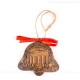 Berlin - Brandenburger Tor - Glockenform, braun, handgefertigte Keramik, Baumschmuck zu Weihnachten 1