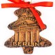 Berlin - Brandenburger Tor - Weihnachtsbaum-form, braun, handgefertigte Keramik, Weihnachtsbaumschmuck 2