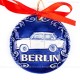 Berlin - Trabant - runde form, blau, handgefertigte Keramik, Weihnachtsbaumschmuck 2