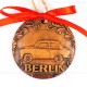 Berlin - Trabant - runde form, braun, handgefertigte Keramik, Weihnachtsbaumschmuck 2