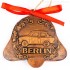 Berlin - Trabant - Glockenform, braun, handgefertigte Keramik, Baumschmuck zu Weihnachten