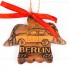 Berlin - Trabant - Engelform, braun, handgefertigte Keramik, Weihnachtsbaum-Hänger
