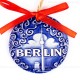 Berlin - Fernsehturm - runde form, blau, handgefertigte Keramik, Weihnachtsbaumschmuck 2