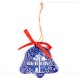 Berlin - Fernsehturm - Glockenform, blau, handgefertigte Keramik, Baumschmuck zu Weihnachten 1