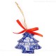 Berlin - Fernsehturm - Weihnachtsbaum-form, blau, handgefertigte Keramik, Weihnachtsbaumschmuck 1