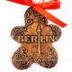 Berlin - Fernsehturm - Keksform, braun, handgefertigte Keramik, Christbaumschmuck 2