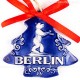 Berlin - Fernsehturm - Weihnachtsbaum-form, blau, handgefertigte Keramik, Weihnachtsbaumschmuck 2
