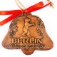 Berlin - Fernsehturm - Glockenform, braun, handgefertigte Keramik, Baumschmuck zu Weihnachten 2