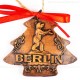 Berlin - Fernsehturm - Weihnachtsbaum-form, braun, handgefertigte Keramik, Weihnachtsbaumschmuck 2