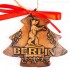 Berlin - Fernsehturm - Weihnachtsbaum-form, braun, handgefertigte Keramik, Weihnachtsbaumschmuck