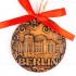 Berlin - Fernsehturm - runde form, braun, handgefertigte Keramik, Weihnachtsbaumschmuck