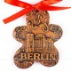 Berlin - Fernsehturm - Keksform, braun, handgefertigte Keramik, Christbaumschmuck 2