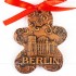 Berlin - Fernsehturm - Keksform, braun, handgefertigte Keramik, Christbaumschmuck