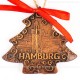 Hamburger Hafen - Weihnachtsbaum-form, braun, handgefertigte Keramik, Weihnachtsbaumschmuck 2