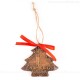 Hamburger Hafen - Weihnachtsbaum-form, braun, handgefertigte Keramik, Weihnachtsbaumschmuck 1