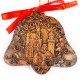 Schloss Neuschwanstein - Glockenform, braun, handgefertigte Keramik, Baumschmuck zu Weihnachten 2