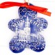 München - Neues Rathaus - Keksform, blau, handgefertigte Keramik, Christbaumschmuck 2