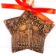 München - Neues Rathaus - Sternform, braun, handgefertigte Keramik, Christbaumschmuck 2