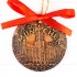 München - Neues Rathaus - runde form, braun, handgefertigte Keramik, Weihnachtsbaumschmuck