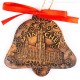 München - Neues Rathaus - Glockenform, braun, handgefertigte Keramik, Baumschmuck zu Weihnachten 2