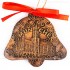 München - Neues Rathaus - Glockenform, braun, handgefertigte Keramik, Baumschmuck zu Weihnachten
