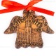 München - Neues Rathaus - Engelform, braun, handgefertigte Keramik, Weihnachtsbaum-Hänger 2