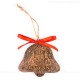 Bayern - Glockenform, braun, handgefertigte Keramik, Baumschmuck zu Weihnachten 1