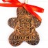 Bayern - Keksform, braun, handgefertigte Keramik, Christbaumschmuck