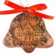 Frankfurter Römer - Altstadt - Glockenform, braun, handgefertigte Keramik, Baumschmuck zu Weihnachten 2