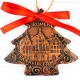 Frankfurter Römer - Altstadt - Weihnachtsbaum-form, braun, handgefertigte Keramik, Weihnachtsbaumschmuck 2