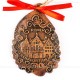 Frankfurter Römer - Altstadt - Weihnachtsmann-form, braun, handgefertigte Keramik, Baumschmuck zu Weihnachten 2
