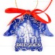 Dresden - Engelform, blau, handgefertigte Keramik, Weihnachtsbaum-Hänger 2
