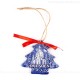 Dresden - Weihnachtsbaum-form, blau, handgefertigte Keramik, Weihnachtsbaumschmuck 1