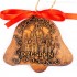 Dresden - Glockenform, braun, handgefertigte Keramik, Baumschmuck zu Weihnachten