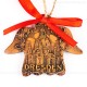 Dresden - Engelform, braun, handgefertigte Keramik, Weihnachtsbaum-Hänger 2