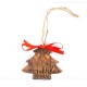 Dresden - Weihnachtsbaum-form, braun, handgefertigte Keramik, Weihnachtsbaumschmuck 1