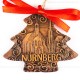 Nürnberg - Schöner Brunnen - Weihnachtsbaum-form, braun, handgefertigte Keramik, Weihnachtsbaumschmuck 2