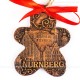 Kaiserburg Nürnberg - Keksform, braun, handgefertigte Keramik, Christbaumschmuck 2