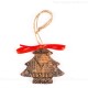 Kaiserburg Nürnberg - Weihnachtsbaum-form, braun, handgefertigte Keramik, Weihnachtsbaumschmuck 1