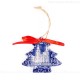 Ludwigsburg - Weihnachtsbaum-form, blau, handgefertigte Keramik, Weihnachtsbaumschmuck 1