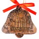Ludwigsburg - Glockenform, braun, handgefertigte Keramik, Baumschmuck zu Weihnachten 2