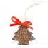 Ludwigsburg - Weihnachtsbaum-form, braun, handgefertigte Keramik, Weihnachtsbaumschmuck