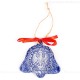 Bundesadler - Wappen - Glockenform, blau, handgefertigte Keramik, Baumschmuck zu Weihnachten 1