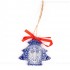 Bundesadler - Wappen - Weihnachtsbaum-form, blau, handgefertigte Keramik, Weihnachtsbaumschmuck